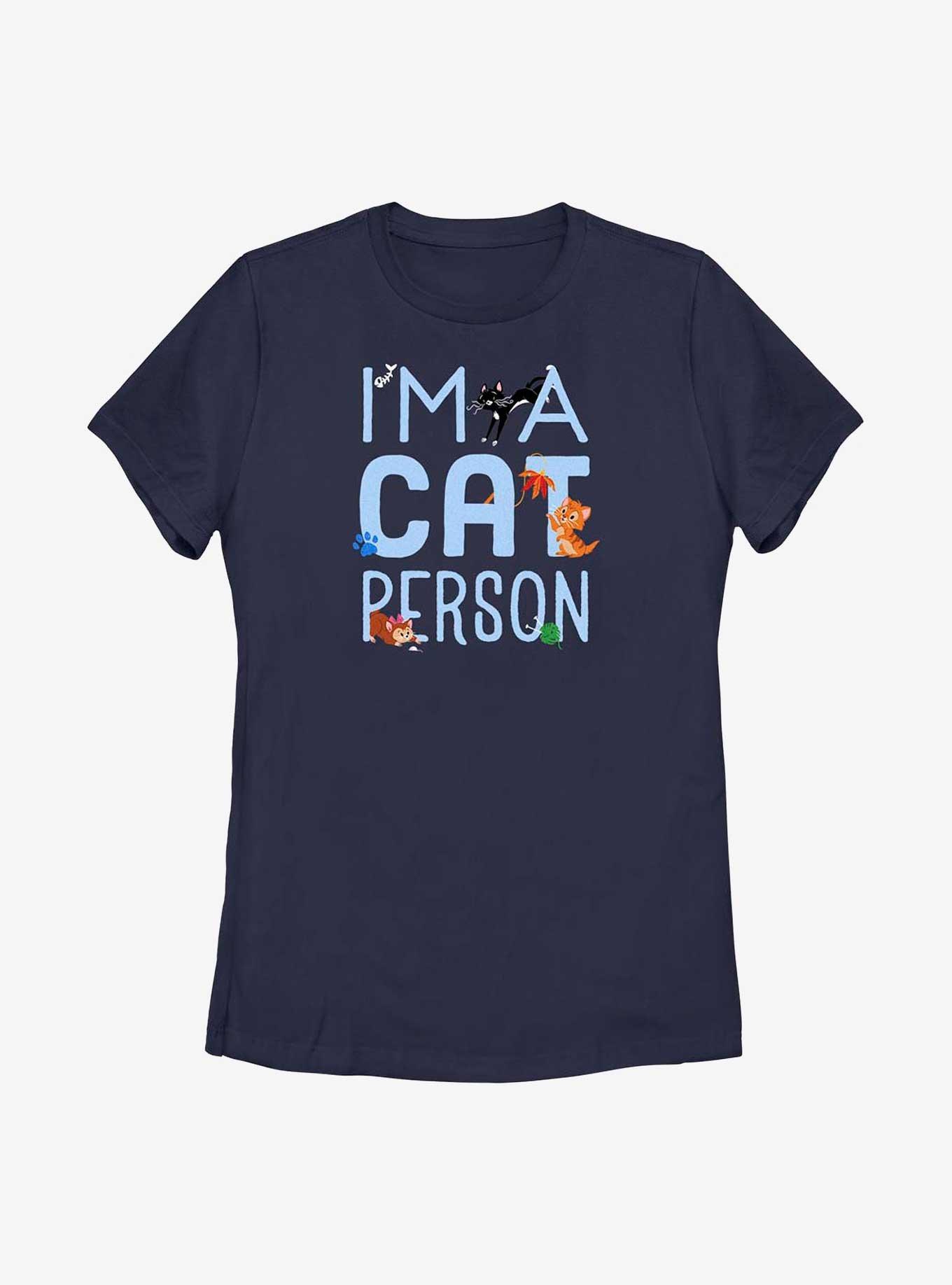 Disney Channel Cat Person Womens T-Shirt, NAVY, hi-res