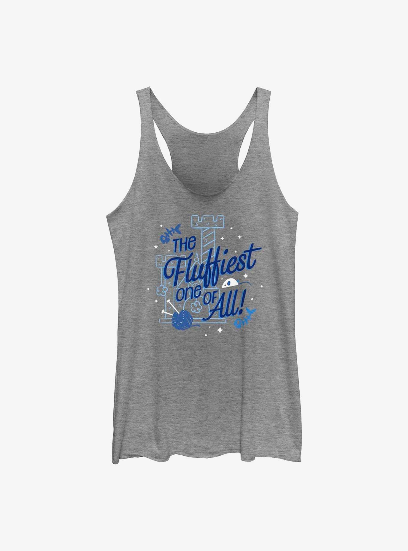 Disney Channel The Fluffiest One Womens Tank Top, GRAY HTR, hi-res