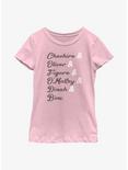 Disney Channel Cheshire, Oliver, Figaro, O'Malley, Dinah, Binx Youth Girls T-Shirt, PINK, hi-res