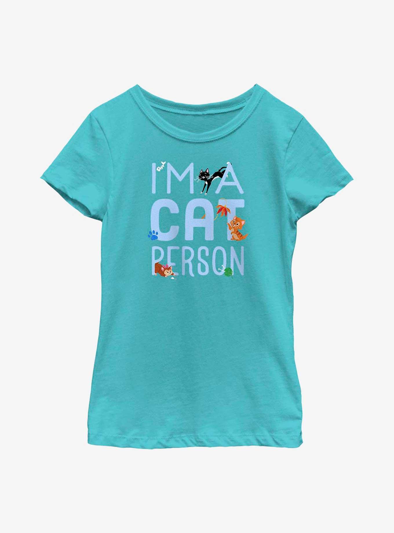 Disney Channel Cat Person Youth Girls T-Shirt, TAHI BLUE, hi-res