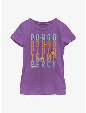 Disney Channel Pongo, Bruno, Pluto, Tramp, Percy Youth Girls T-Shirt, , hi-res