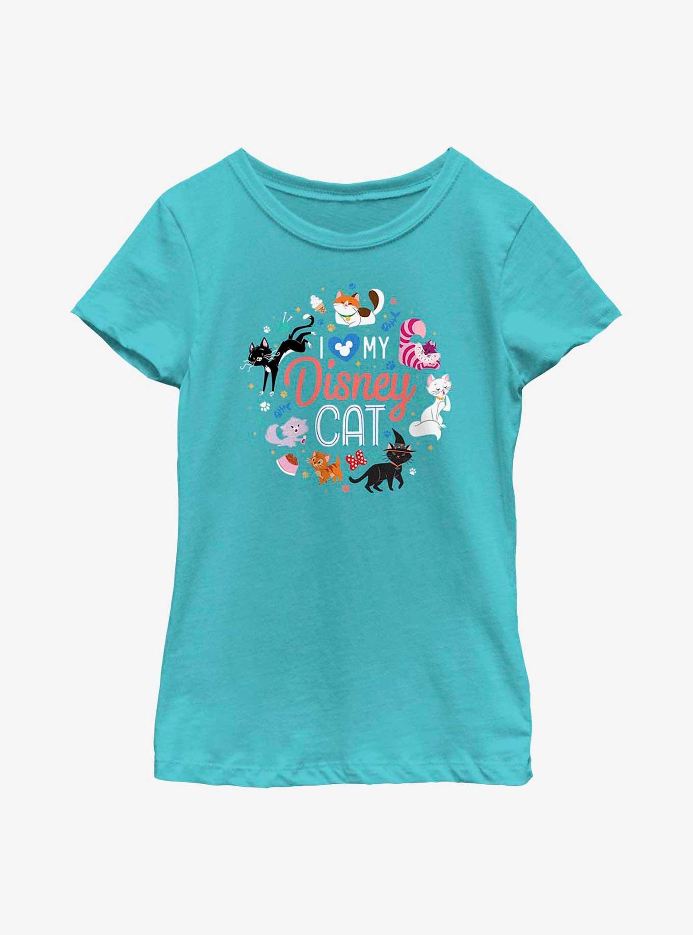 Disney Channel I Love Disney Cats Youth Girls T-Shirt, , hi-res