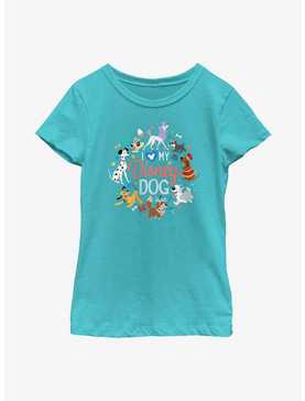 Disney Channel I Love Disney Dogs Youth Girls T-Shirt, , hi-res