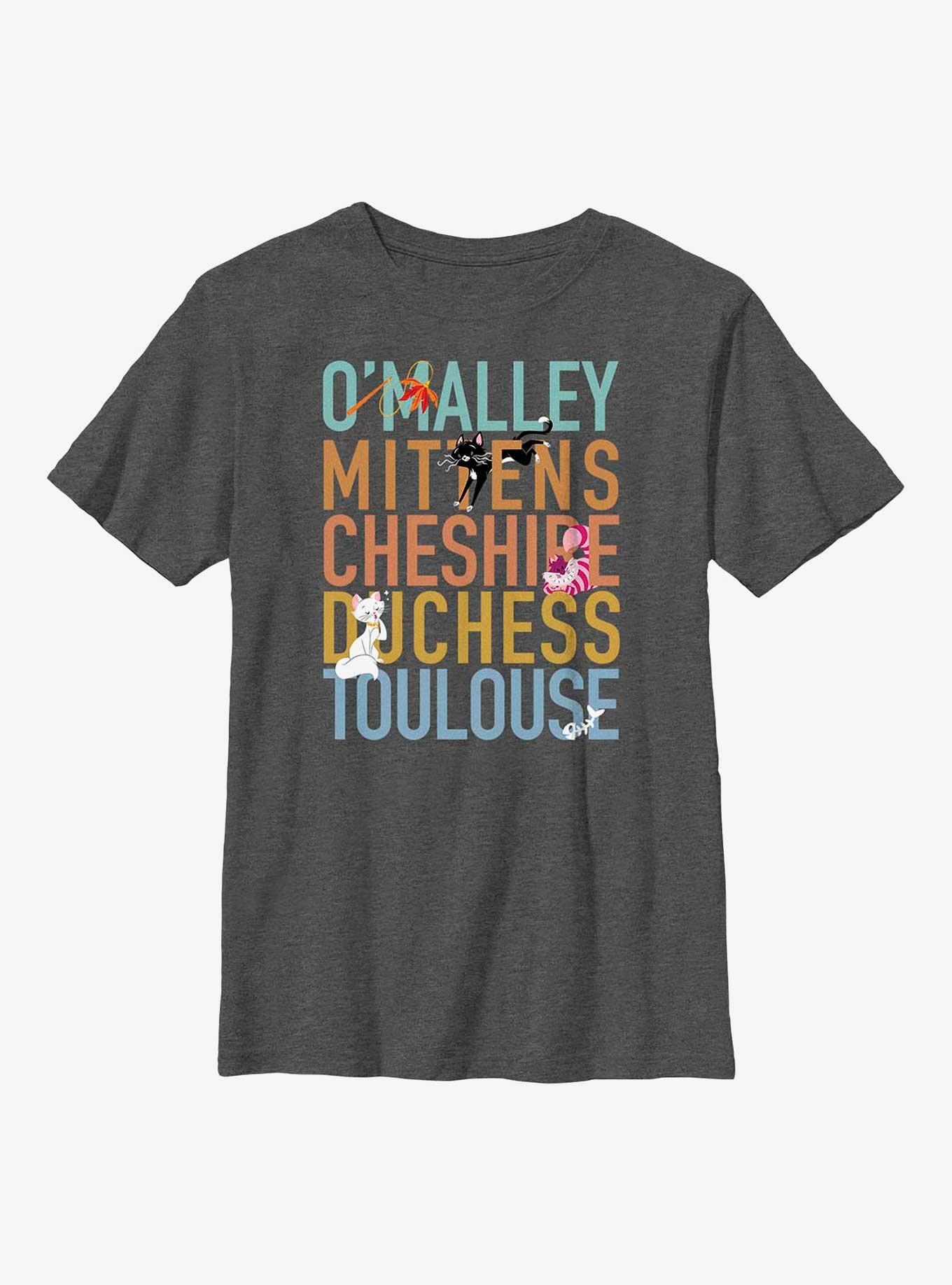 Disney Channel O'Malley, Mittens, Cheshire, Duchess, Toulouse Youth T-Shirt, , hi-res