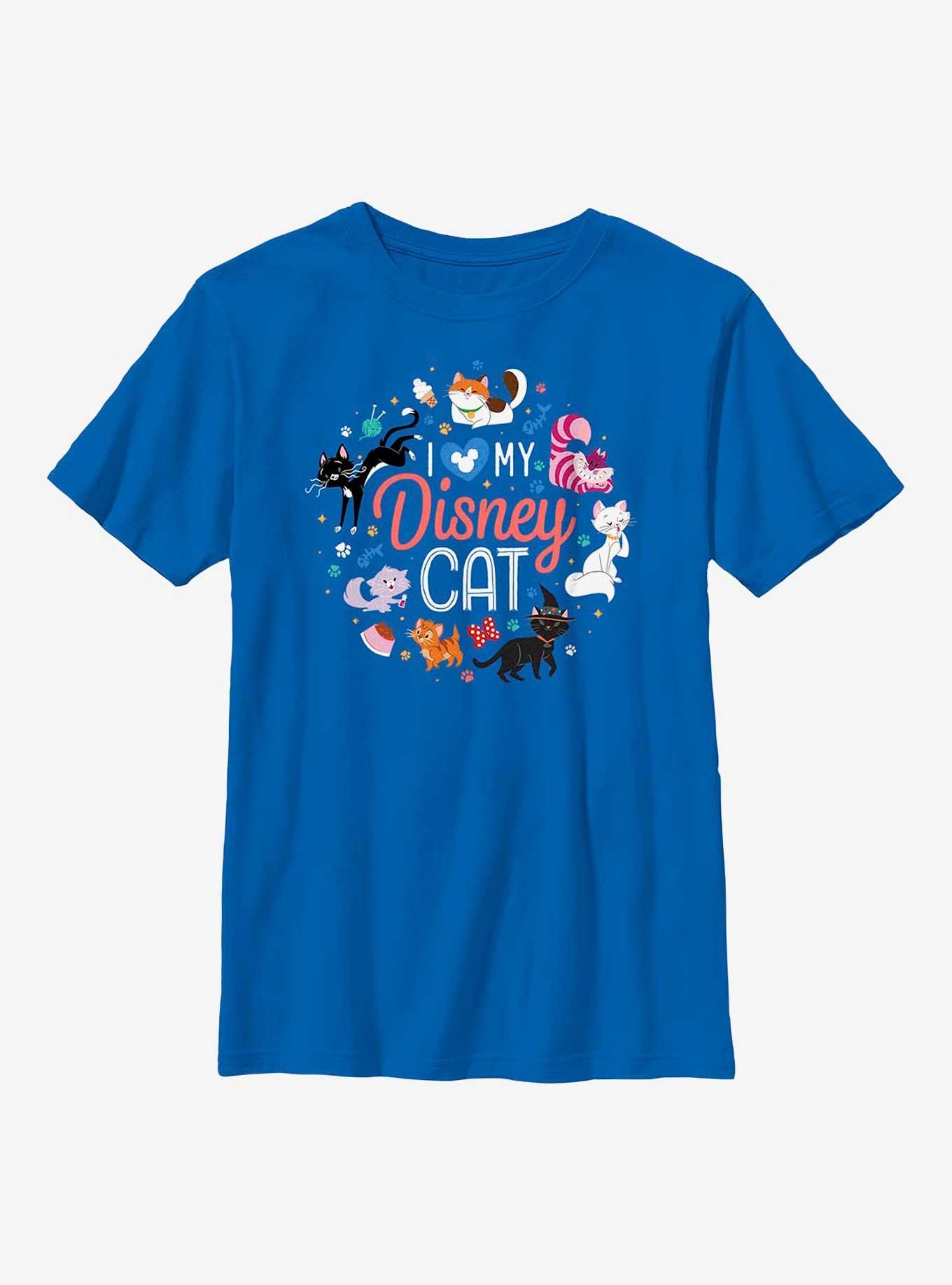 Disney Channel I Love Disney Cats Youth T-Shirt, ROYAL, hi-res