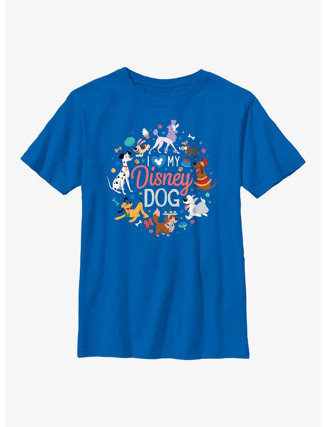 Disney Channel I Love Disney Dogs Youth T-Shirt, ROYAL, hi-res