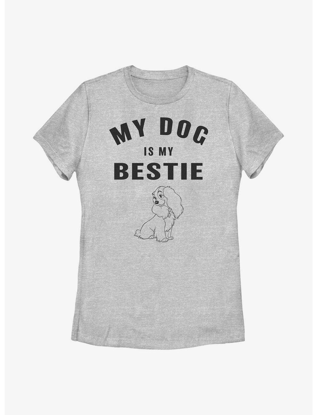 Disney Lady and the Tramp Lady Is My Bestie Womens T-Shirt, ATH HTR, hi-res