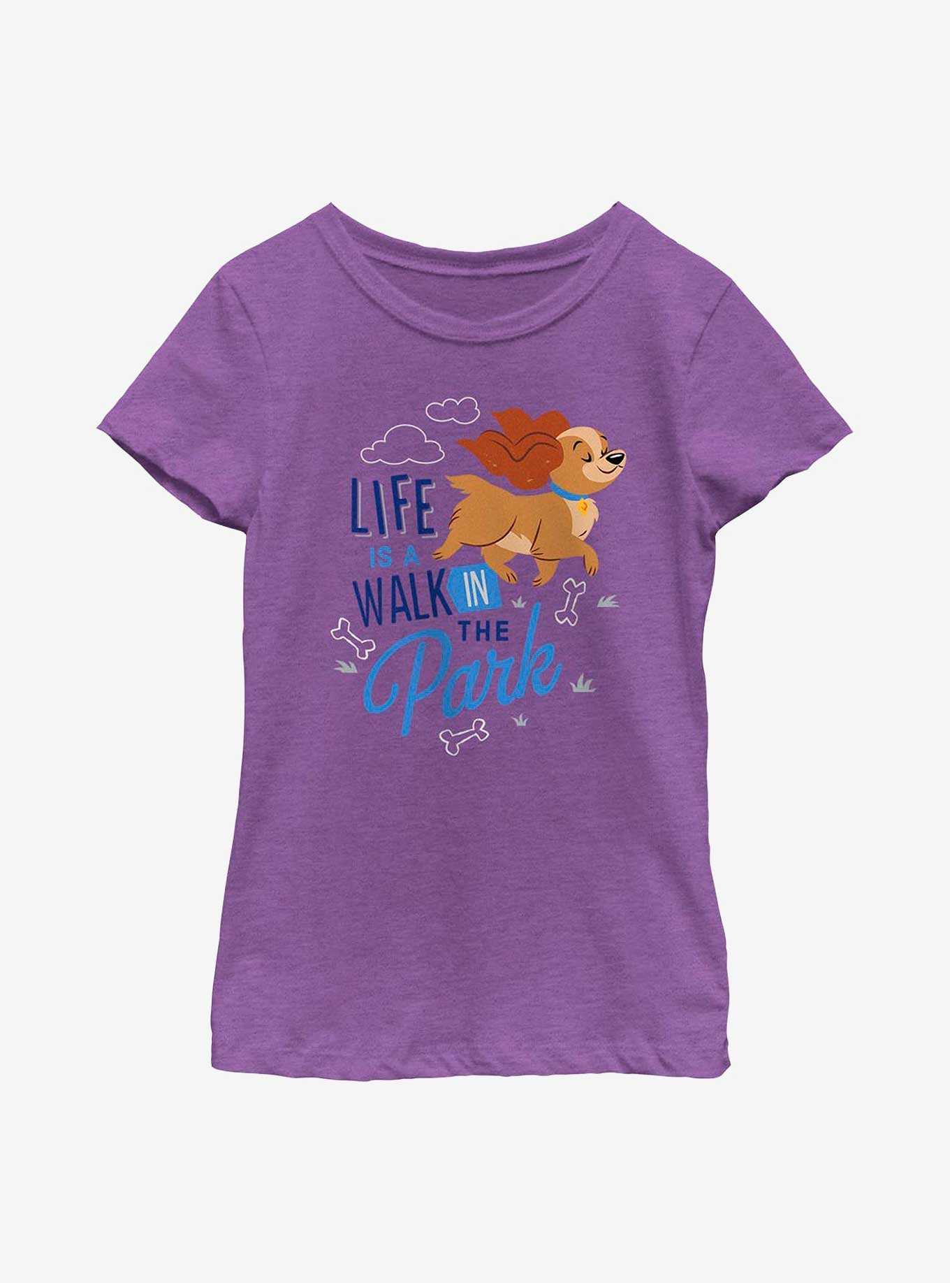 Disney Lady and the Tramp Walk In The Park Youth Girls T-Shirt, , hi-res