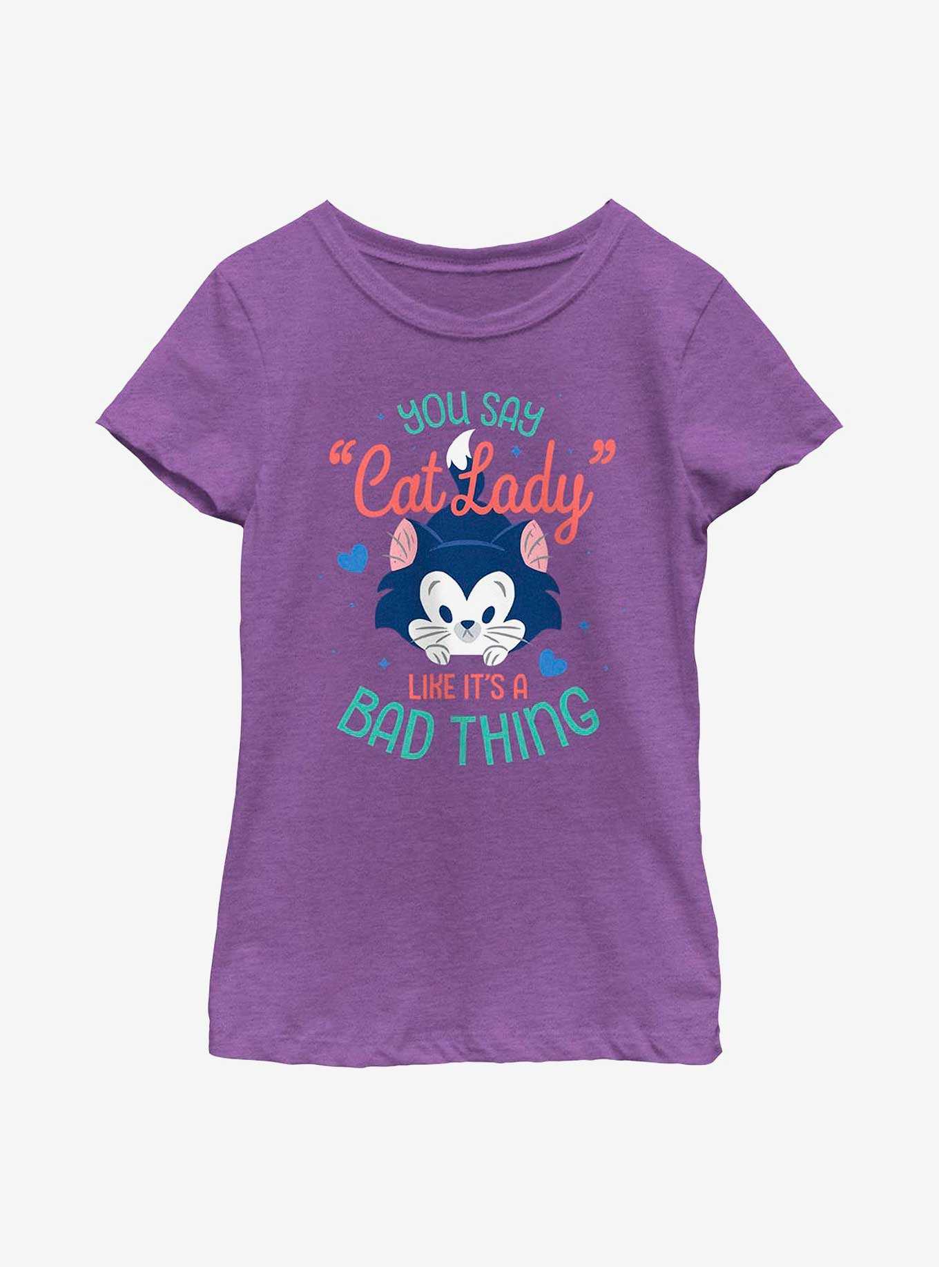 Disney Pinocchio Cat Lady Youth Girls T-Shirt, , hi-res