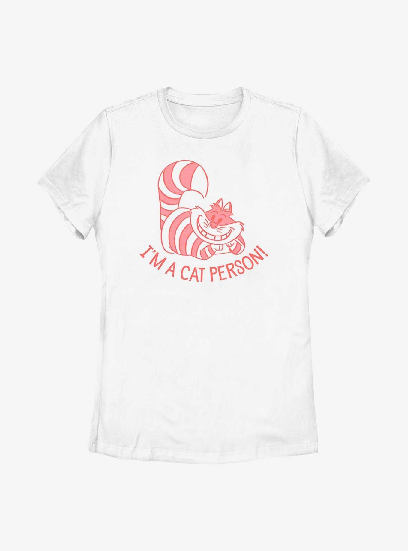 Disney Alice in Wonderland Cheshire Cat Person Womens T-Shirt, WHITE, hi-res