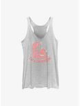 Disney Alice in Wonderland Cheshire Cat Person Womens Tank Top, WHITE HTR, hi-res