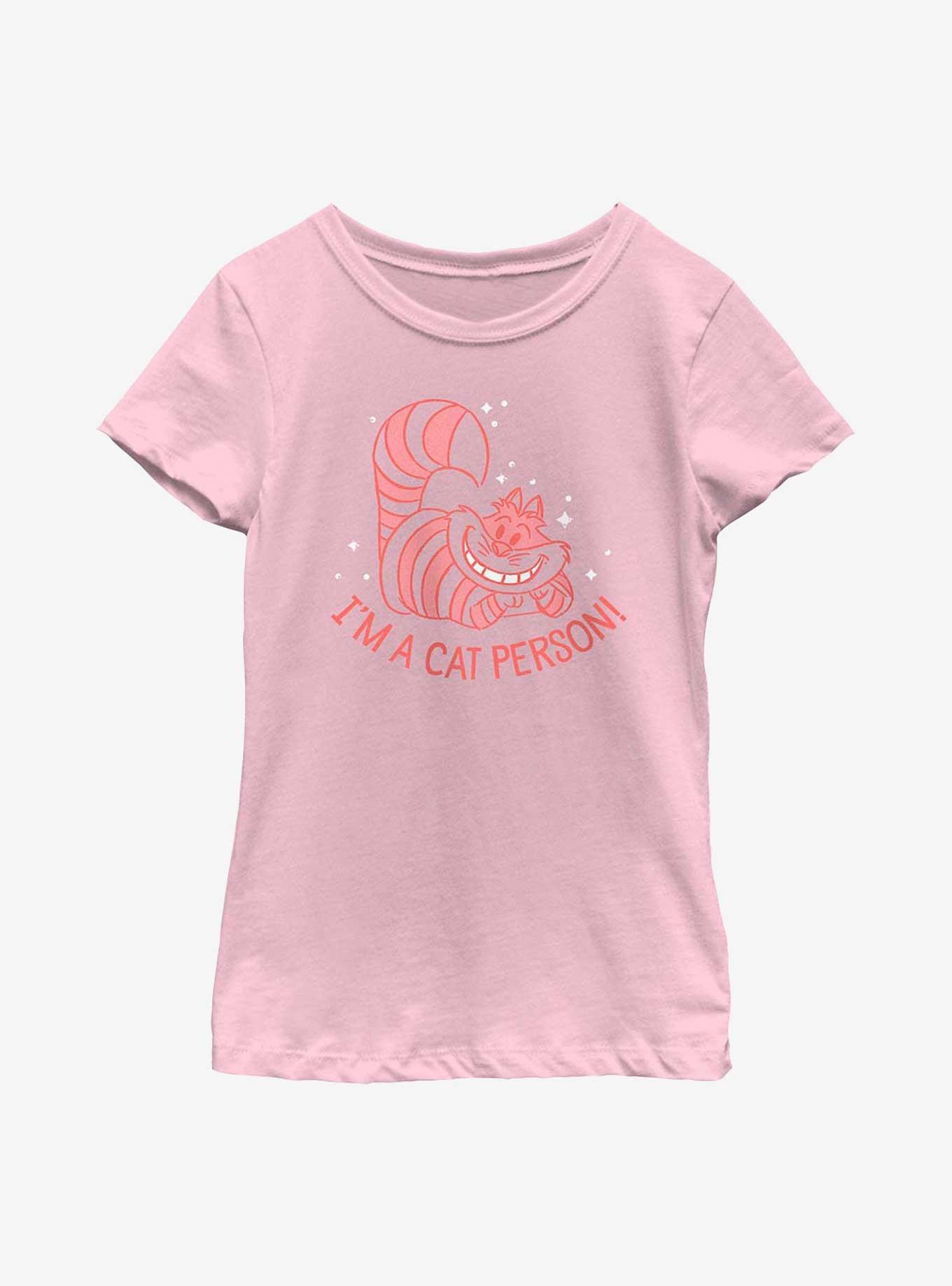 Disney Alice in Wonderland Cheshire Cat Person Youth Girls T-Shirt, PINK, hi-res