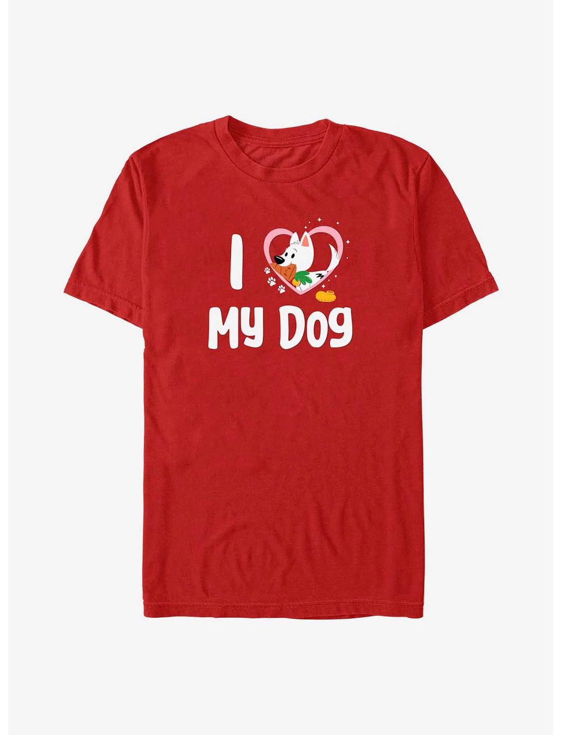 Disney Bolt Love My Dog T-Shirt, RED, hi-res