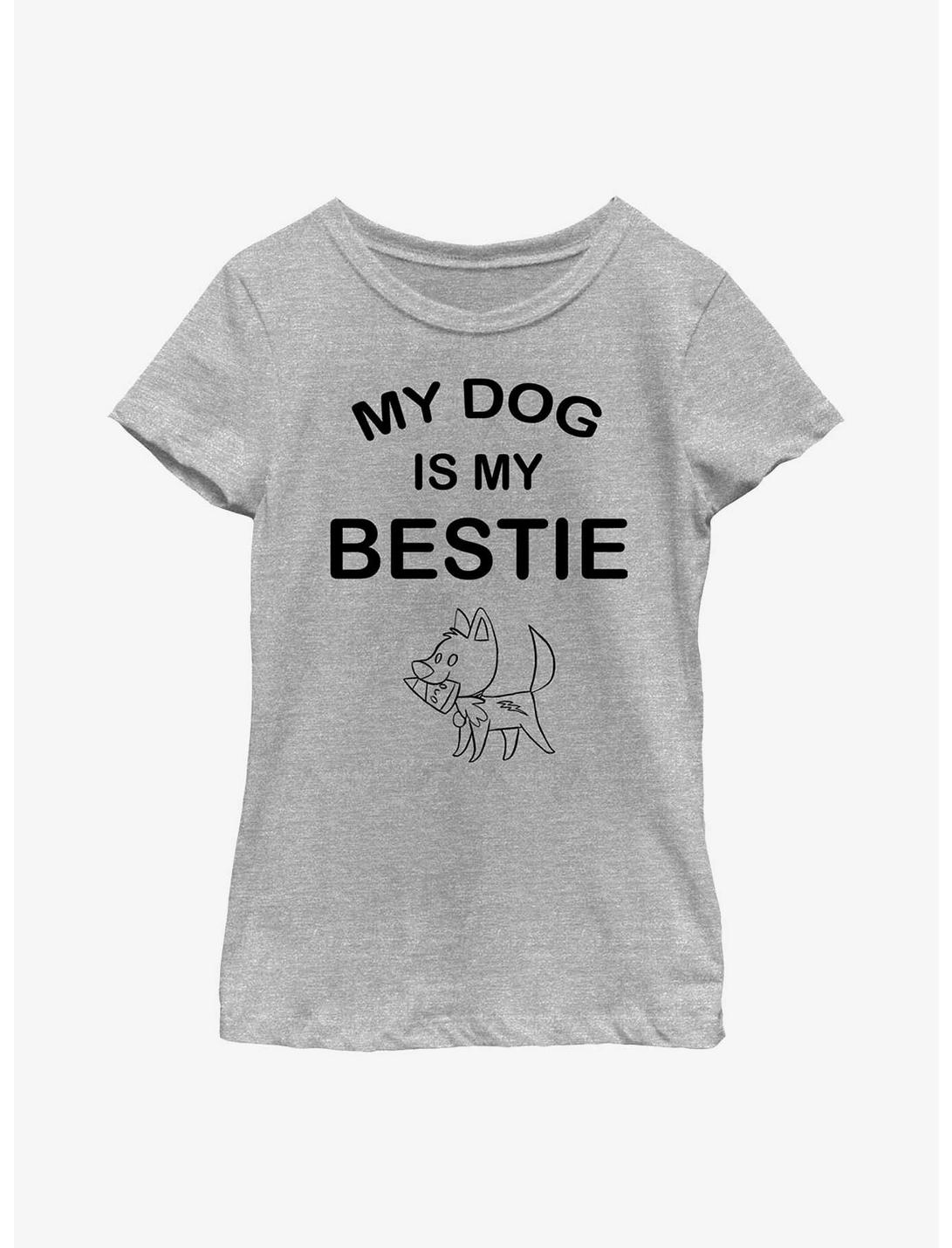 Disney Bolt Is My Bestie Youth Girls T-Shirt, ATH HTR, hi-res
