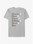 Disney Channel Cheshire, Oliver, Figaro, O'Malley, Dinah, Binx T-Shirt, SILVER, hi-res
