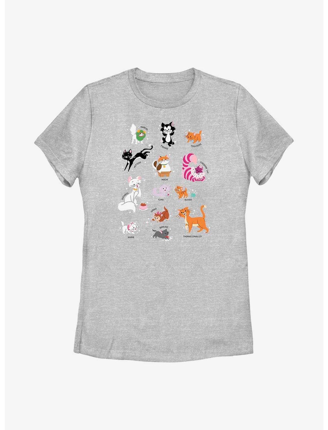 Disney Channel Cats of Disney Womens T-Shirt, ATH HTR, hi-res