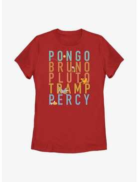 Disney Channel Pongo, Bruno, Pluto, Tramp, Percy Womens T-Shirt, , hi-res