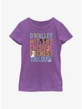Disney Channel O'Malley, Mittens, Cheshire, Duchess, Toulouse Youth Girls T-Shirt, PURPLE BERRY, hi-res