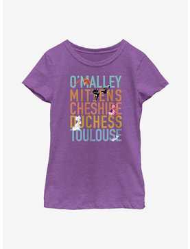 Disney Channel O'Malley, Mittens, Cheshire, Duchess, Toulouse Youth Girls T-Shirt, , hi-res