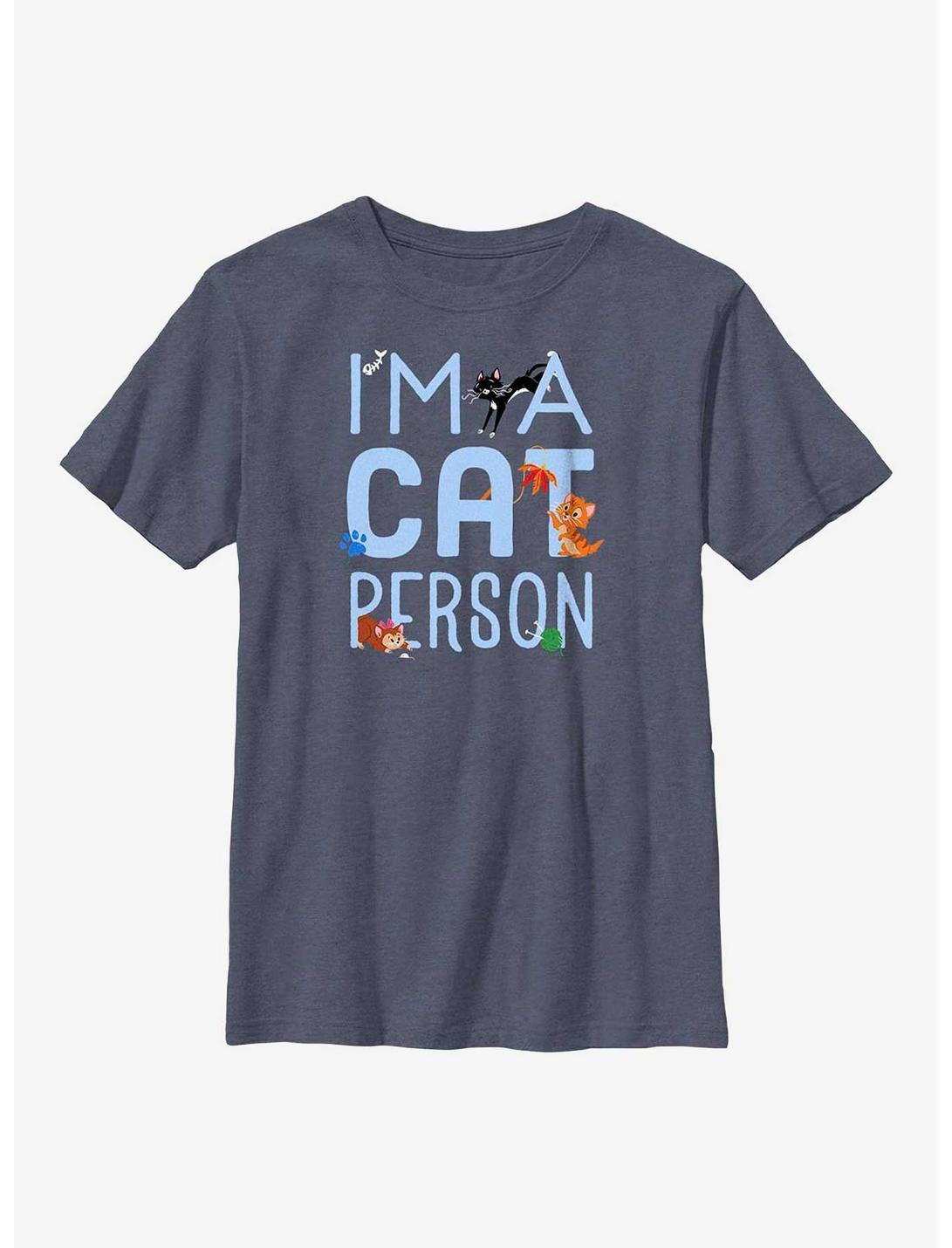 Disney Channel Cat Person Youth T-Shirt, NAVY HTR, hi-res