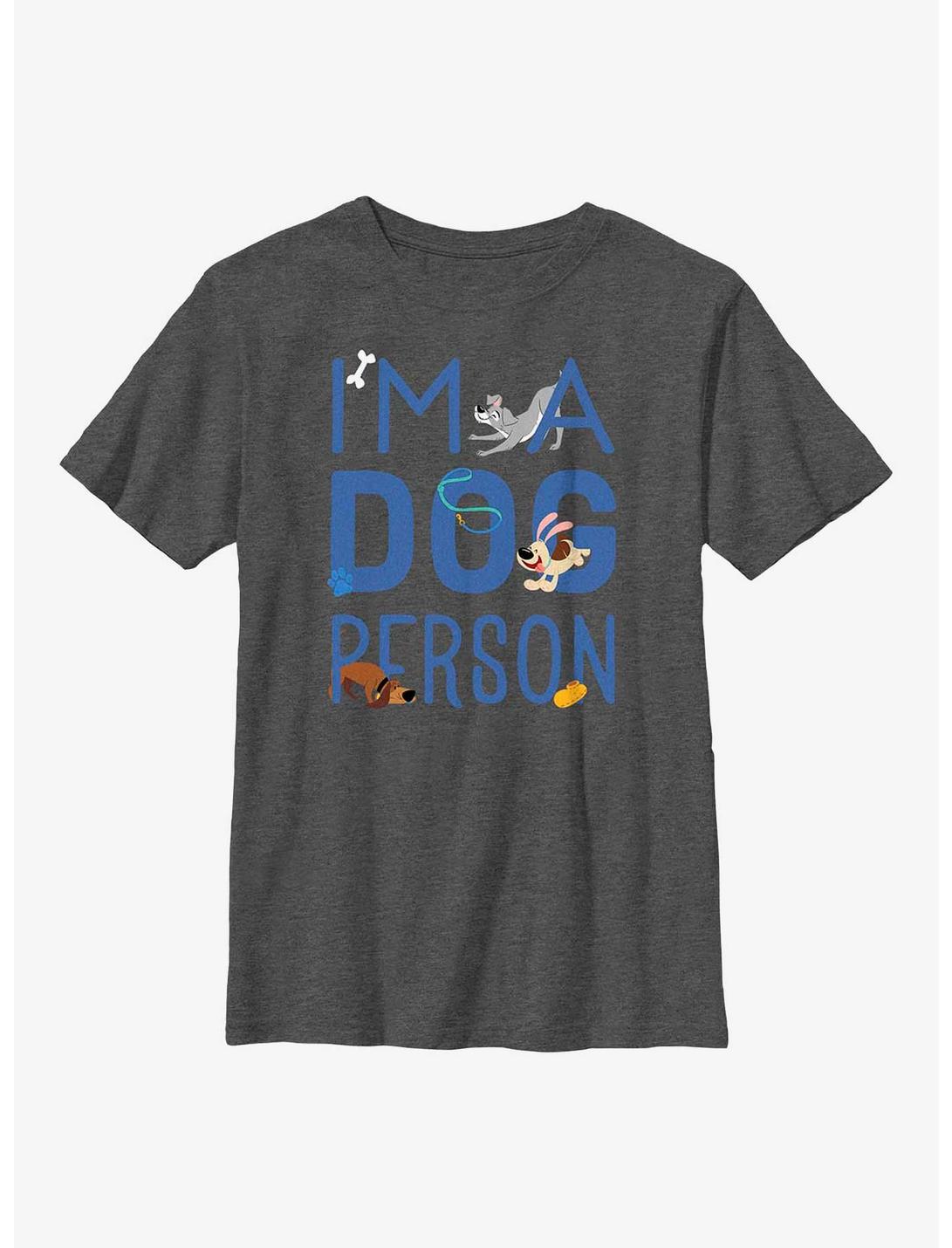 Disney Channel Dog Person Youth T-Shirt, CHAR HTR, hi-res