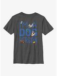 Disney Channel Dog Person Youth T-Shirt, CHAR HTR, hi-res