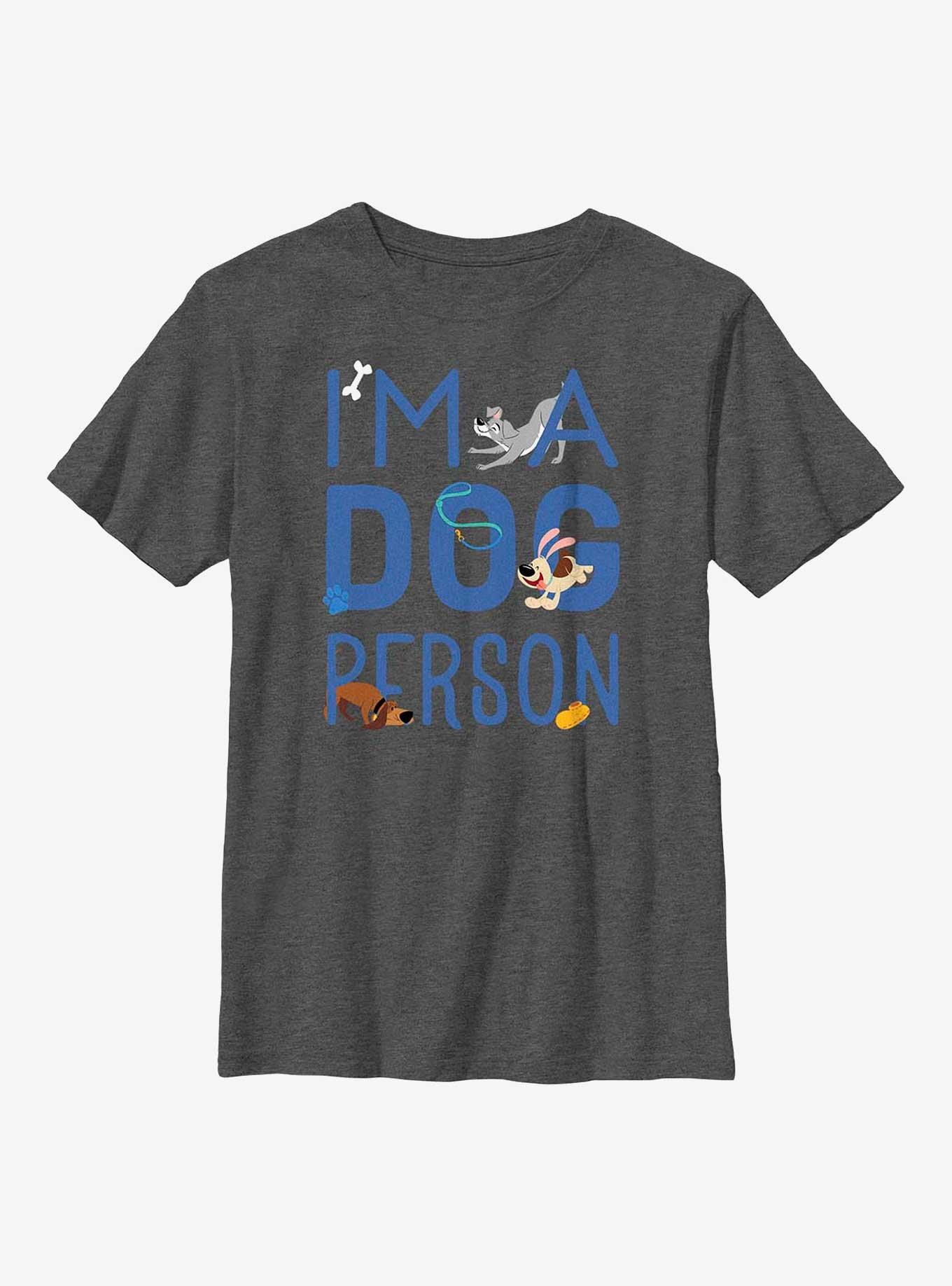 Disney Channel Dog Person Youth T-Shirt, CHAR HTR, hi-res