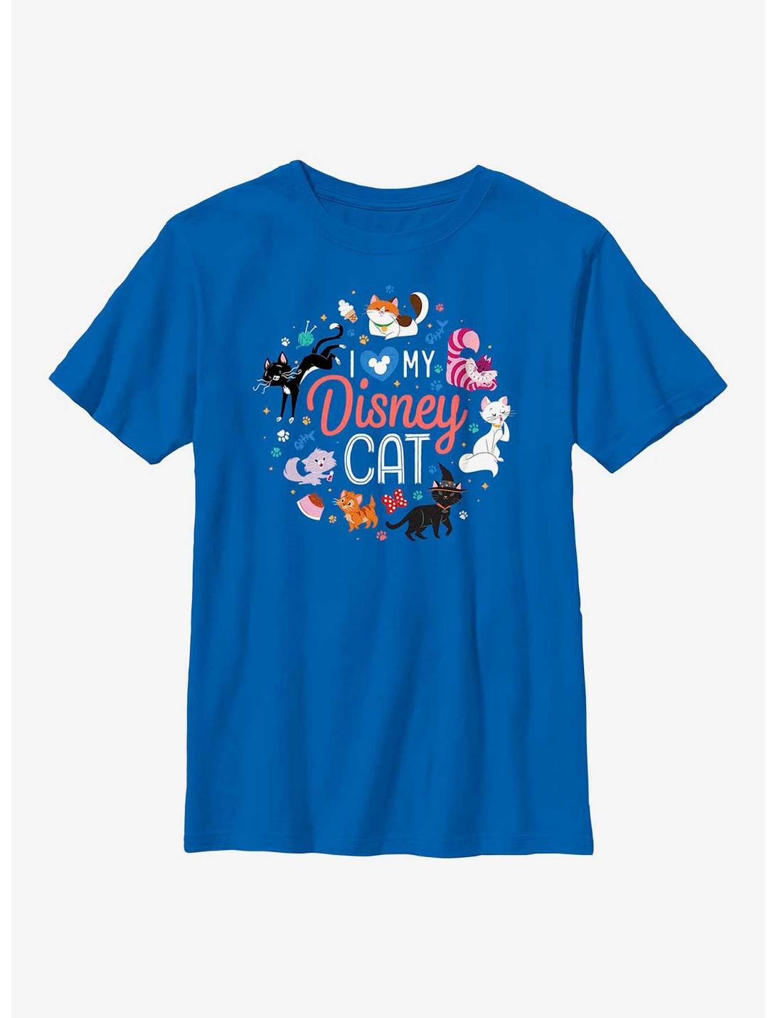 Disney Channel I Love Disney Cats Youth T-Shirt, ROYAL, hi-res