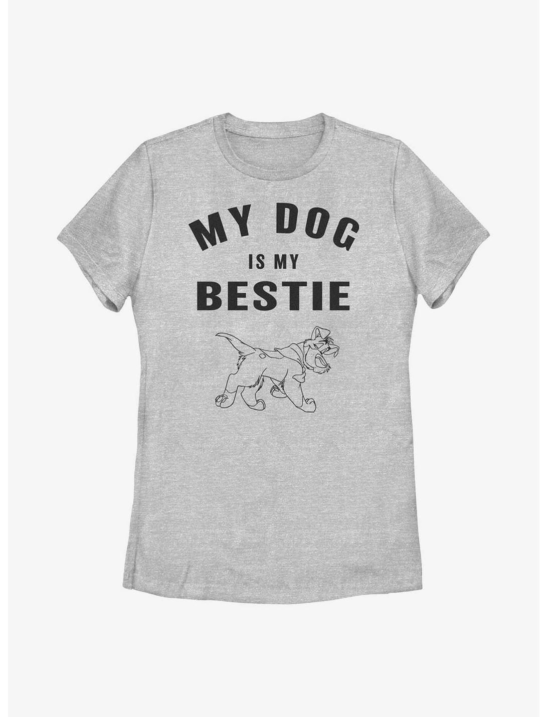 Disney Oliver & Company Dodger Is My Bestie Womens T-Shirt, ATH HTR, hi-res