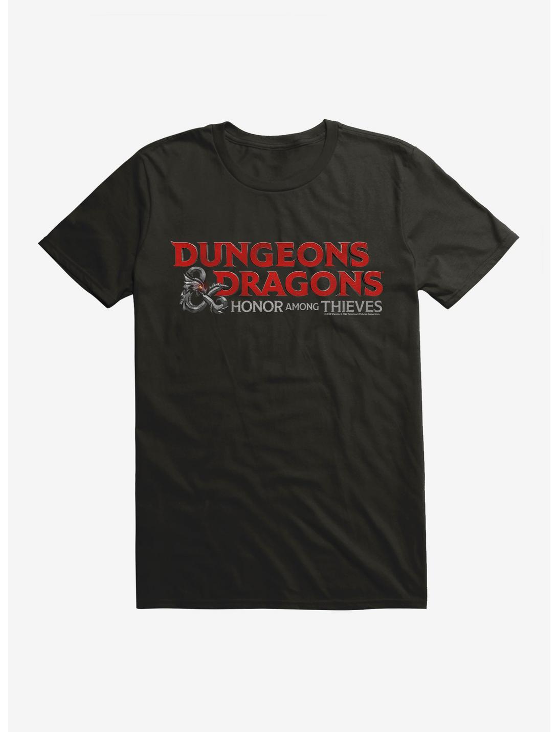 Dungeons & Dragons: Honor Among Thieves Movie Title Logo T-Shirt, BLACK, hi-res