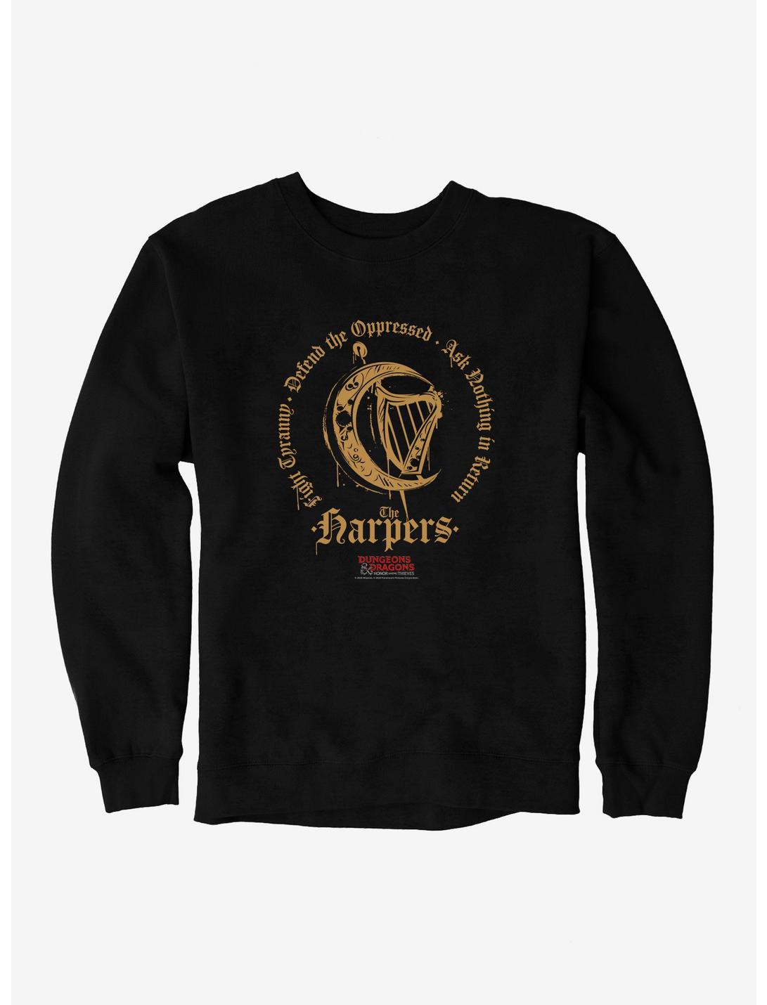Dungeons & Dragons: Honor Among Thieves The Harpers Organization Sweatshirt, BLACK, hi-res