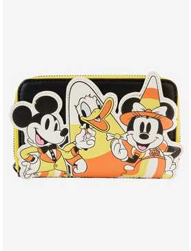 Loungefly Disney Mickey Mouse & Friends Candy Corn Zip Wallet, , hi-res