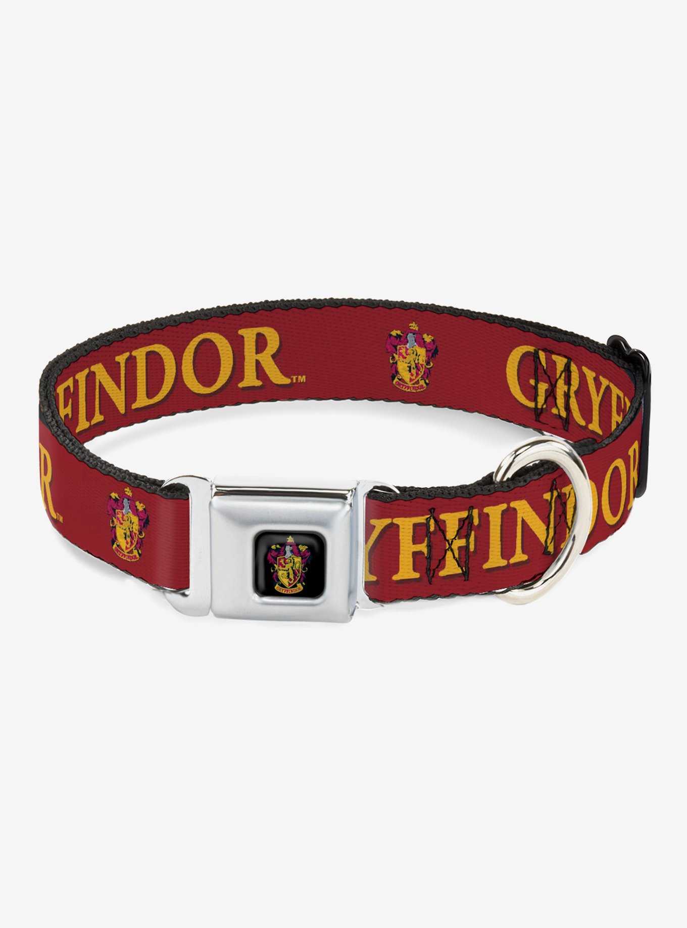 Harry Potter Gryffindor Crest Seatbelt Buckle Dog Collar, , hi-res