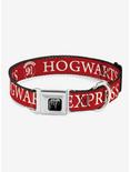 Harry Potter Hogwarts Express Seatbelt Buckle Dog Collar, RED, hi-res