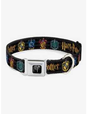 Harry Potter Hufflepuff Ravenclaw Gryffindor Slytherin Seatbelt Buckle Dog Collar, , hi-res