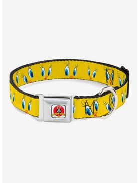 Looney Tunes Tweety Bird Expressions 2 Seatbelt Buckle Dog Collar, , hi-res