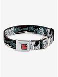 Tom And Jerry Face Pose Seatbelt Buckle Dog Collar, BLACK, hi-res