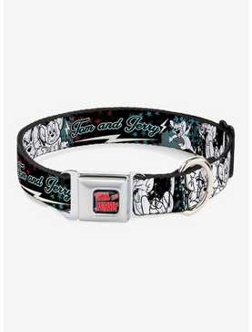 Tom And Jerry Face Pose Seatbelt Buckle Dog Collar, , hi-res
