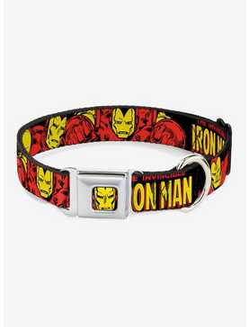 Marvel Iron Man The Invincible Seatbelt Buckle Dog Collar, , hi-res