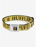 Harry Potter Hufflepuff Crest Yellow Black Seatbelt Buckle Dog Collar, MULTICOLOR, hi-res