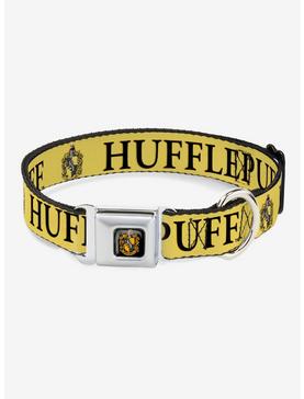Harry Potter Hufflepuff Crest Yellow Black Seatbelt Buckle Dog Collar, , hi-res