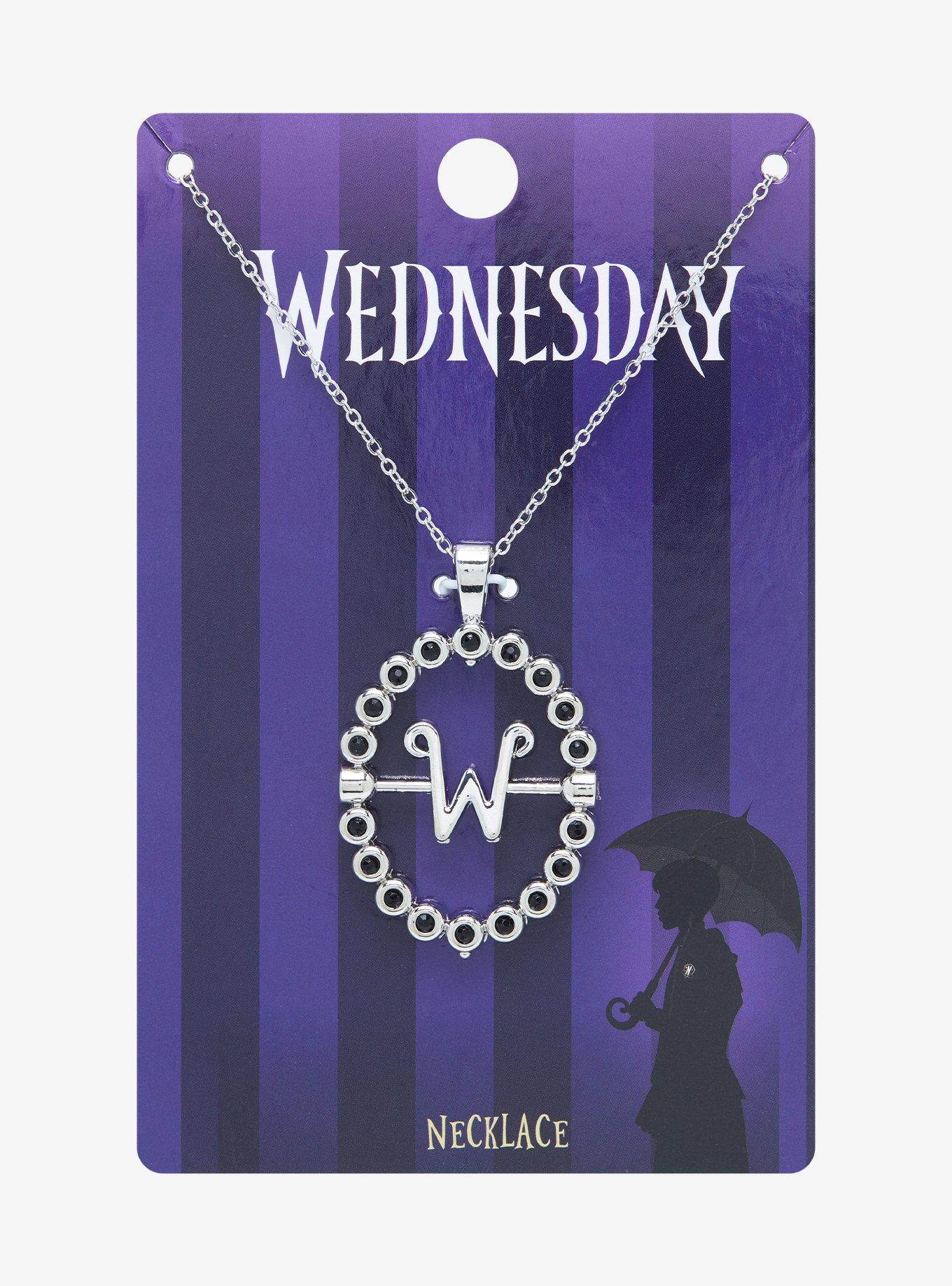 Wednesday Morticia Addams Replica Necklace - BoxLunch Exclusive, , hi-res