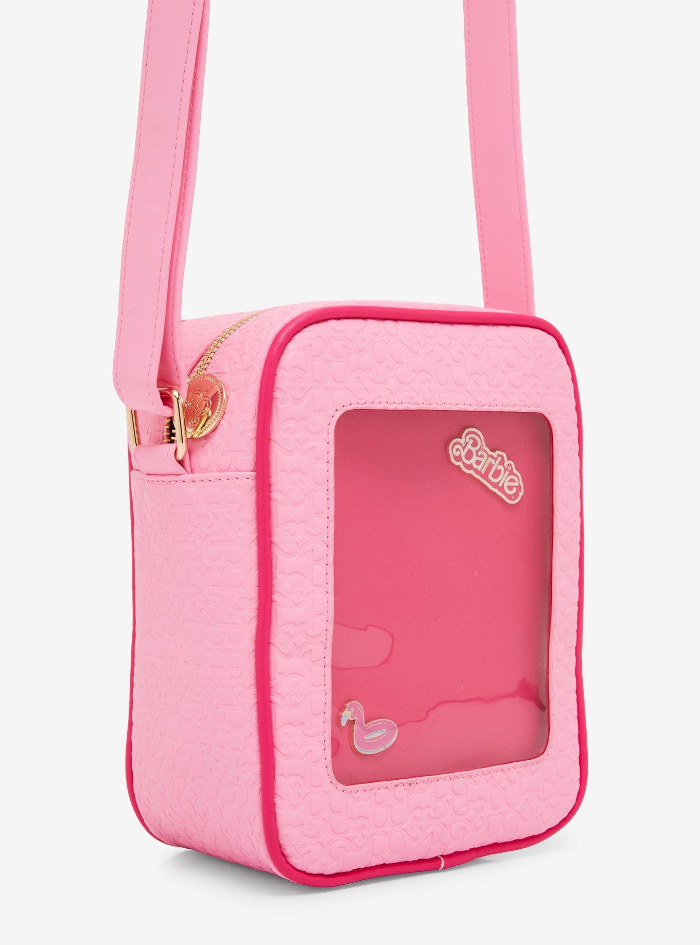 Barbie Allover Print Pin Display Crossbody Bag - BoxLunch