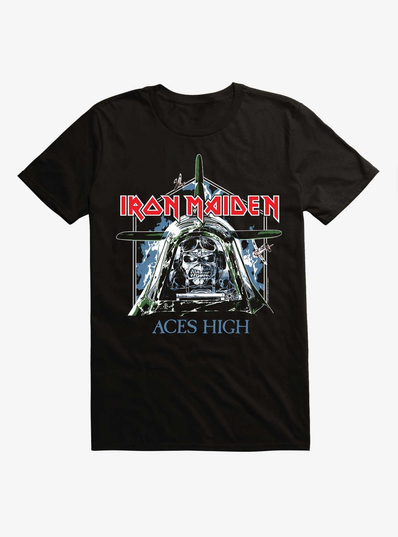 Iron Maiden Aces High T-Shirt - BLACK | Hot Topic