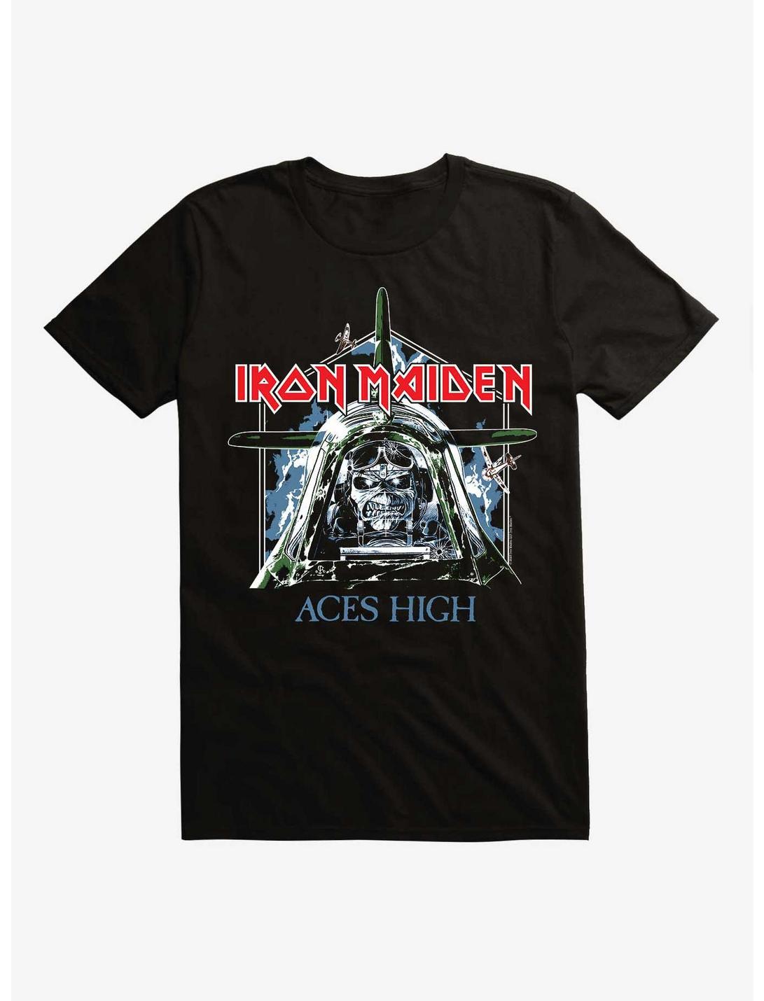 Iron Maiden Aces High T-Shirt, BLACK, hi-res