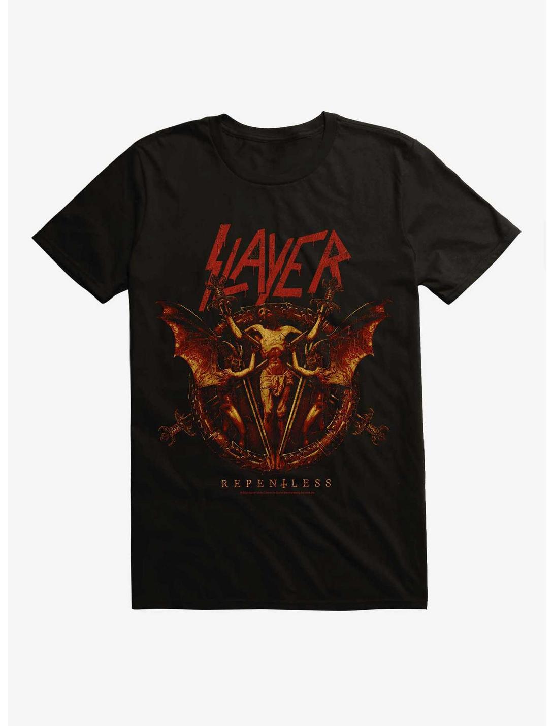 Slayer Repentless Christ Logo T-Shirt, BLACK, hi-res