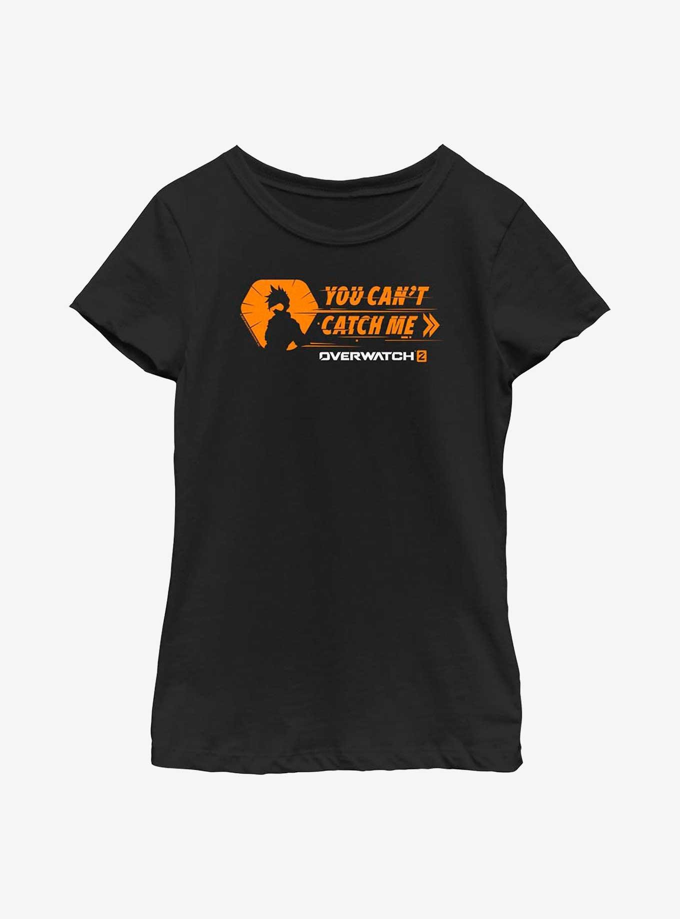 Overwatch 2 Tracer You Can't Catch Me Youth Girls T-Shirt, , hi-res