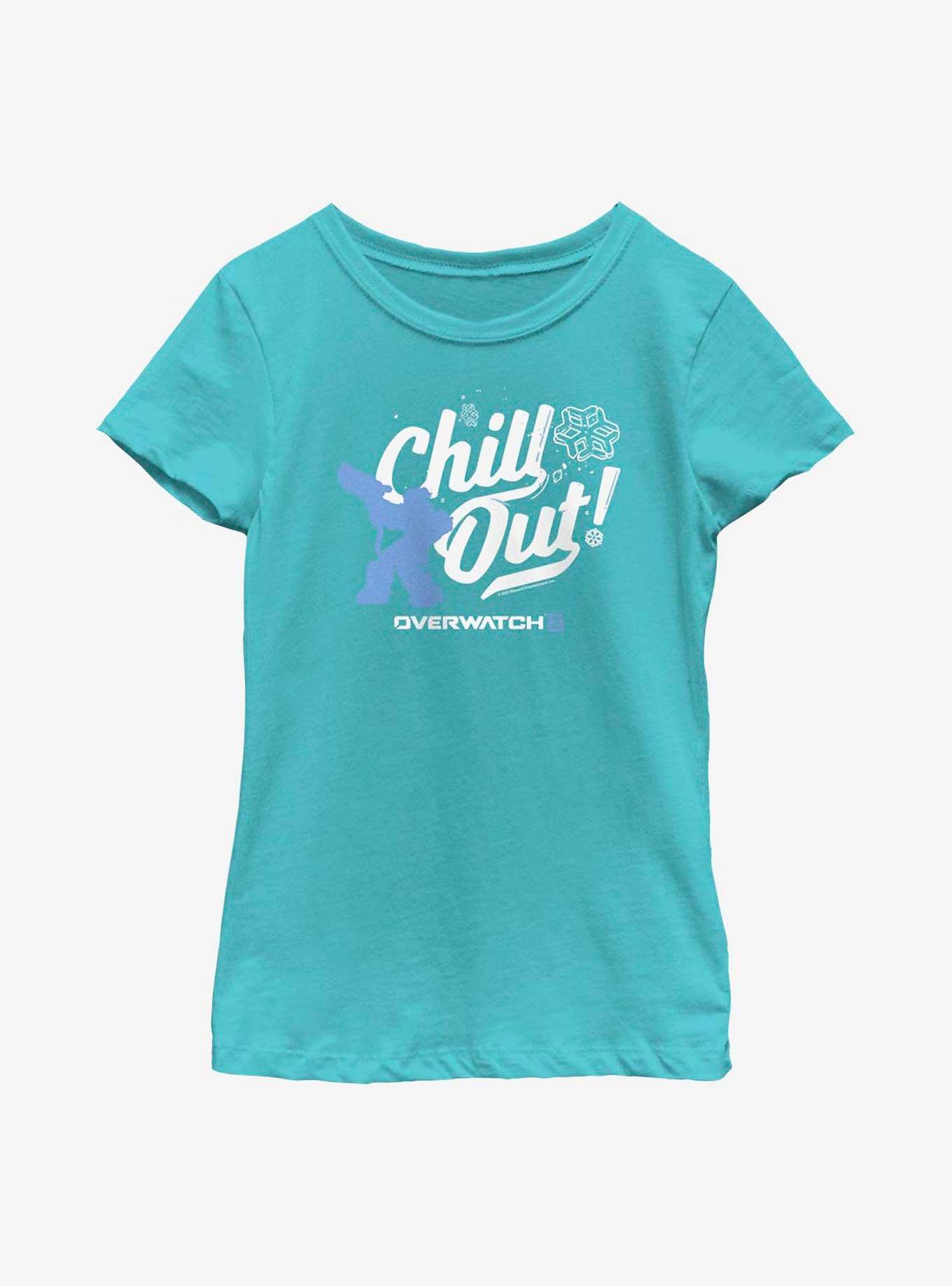 Overwatch 2 Chill Out Youth Girls T-Shirt, TAHI BLUE, hi-res