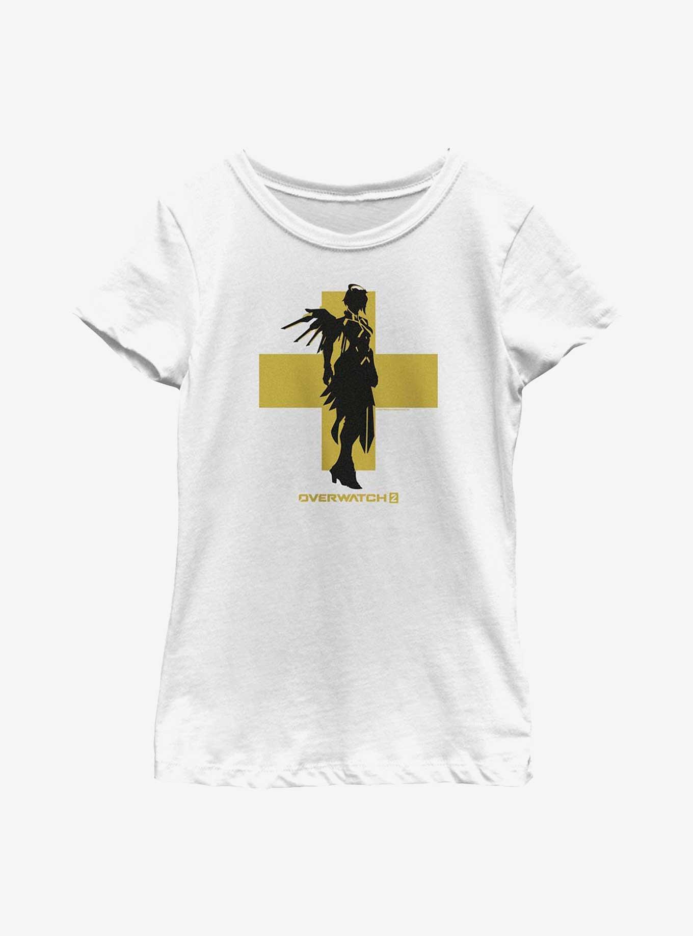 Overwatch 2 Mercy Silhouette Youth Girls T-Shirt, , hi-res