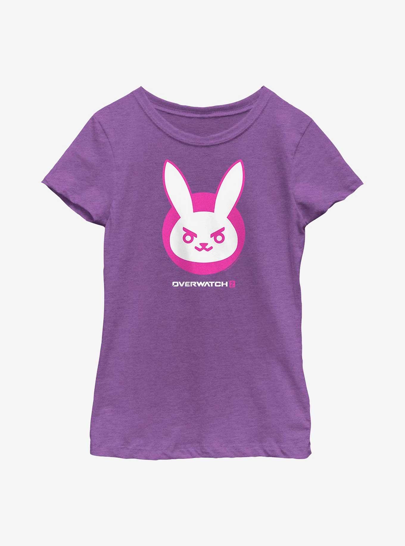 Overwatch 2 D.Va Icon Youth Girls T-Shirt, PURPLE BERRY, hi-res